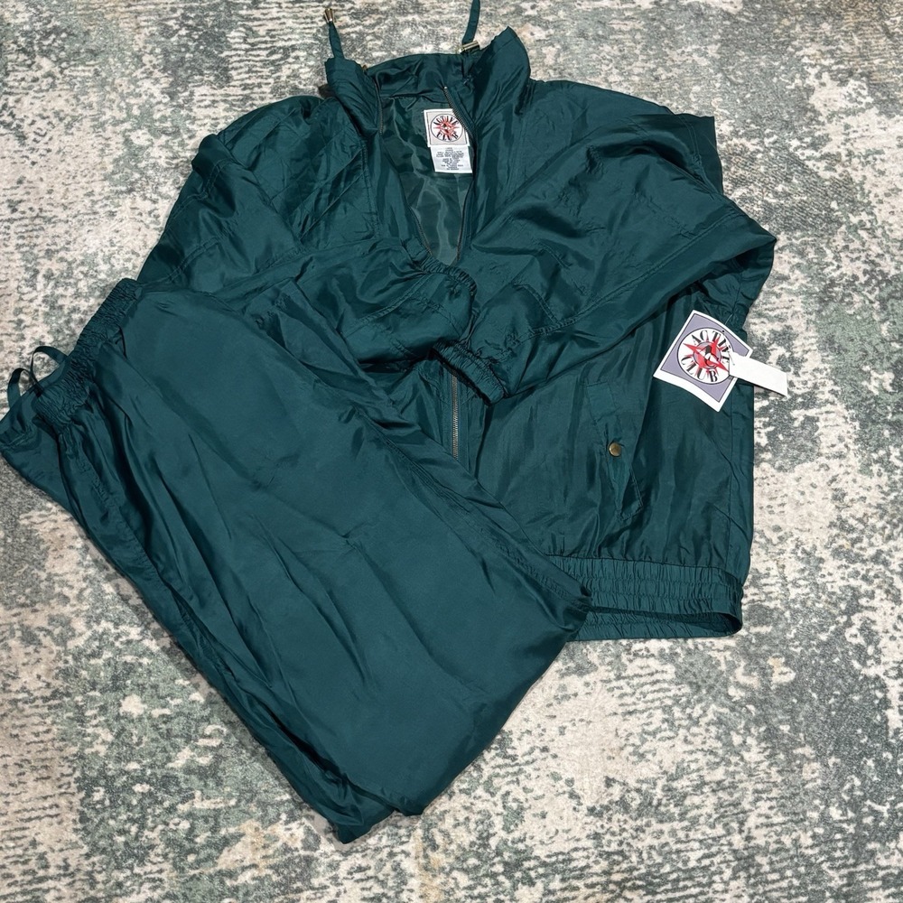 Vintage Active Club nylon tracksuit Size Large Deadstock New